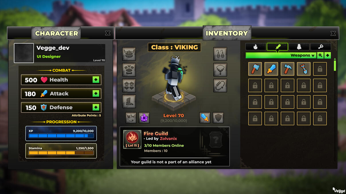 Medieval Cartoony UI
